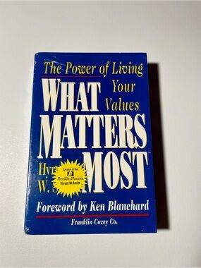 NEW SEALED What Matters Most Hyrum Smith Franklin Covey Self Help Audio Cassette